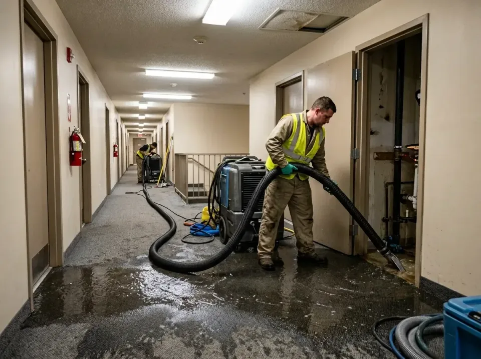 multi-unit-apartment-hallway-f-005 — frequently asked questions, Emergency Burst Pipe Water Extraction & Removal in East Dub…